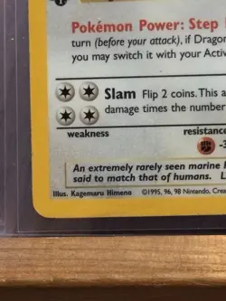 Pokemon Dragonite 4/62 Fossil 1st Edition Holo Rare 1999 - Image 3