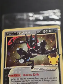 Pokemon Celebrations TCG Greninja Gold Star SWSH144 Black Star Promo Sealed - Image 4
