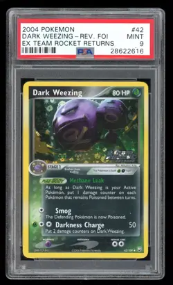 Dark Weezing - Reverse Holo - #42 Team Rocket Returns - English - PSA 9 Mint - Image 1