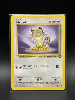 1999 Pokemon Jungle - 56/64 Meowth Regular - NM - Image 1
