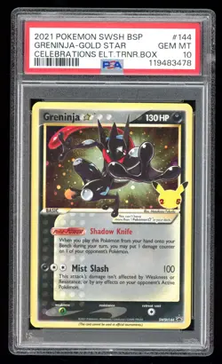 Greninja Gold Star - Promo - #144 SWSH Promo - English - PSA 10 Gem Mint - Image 1