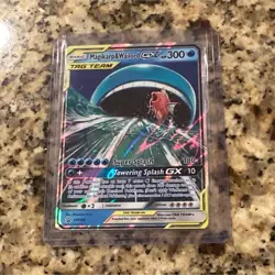 Pokemon Magikarp & Wailord GX SM166 Promo TAG TEAM Holo 300 HP - Image 1