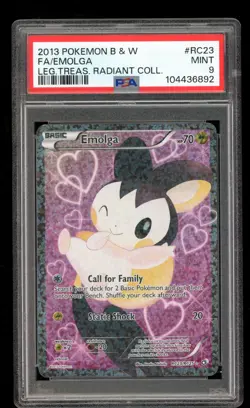 Emolga - #RC23 - Legendary Treasures - PSA 9 MINT - English - Image 1