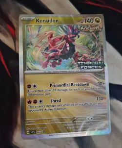 SEALED Pokemon Koraidon SVP 091 Temporal Forces Prerelease Build & Battle Deck - Image 1