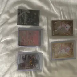 Pokemon TCG 151 5-Card Lot Mew ex 205/165 Full Art Holo Pikachu Mewtwo - Image 1