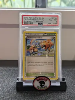 Pokemon Card 2013 PSA 8 CHAMPIONS FESTIVAL Rare Worlds Promo BW95 Black & White - Image 1