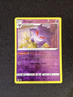Pokemon Card Lost Origin Gengar 066/196 Reverse Holo Rare - Image 1