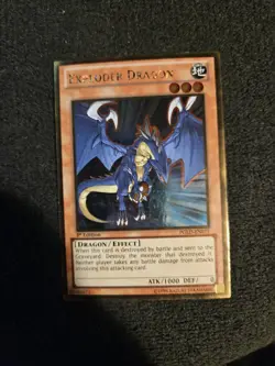 Exploder Dragon PGLD-EN071 Gold Rare Yugioh Card - Image 1