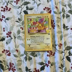 Birthday Pikachu No. 25 Promo Holo 1999 Single Card - Image 1