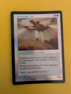 Doubtless One. Cleric Avatar Onslaught MTG Card. Old vintage FOIL. Shooting star - Image 1