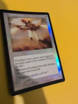 Doubtless One. Cleric Avatar Onslaught MTG Card. Old vintage FOIL. Shooting star - Image 4