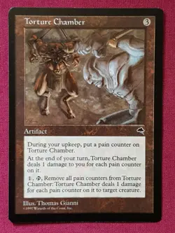 Magic The Gathering TEMPEST TORTURE CHAMBER artifact card MTG - Image 1