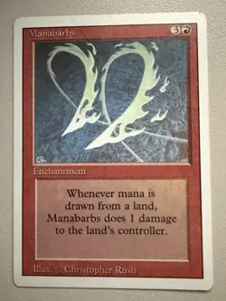 Manabarbs - MTG - REVISED (3rd) - ENGLISCH - ©1994 M/NM rare - Image 1