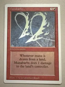Manabarbs - MTG - REVISED (3rd) - ENGLISCH - ©1994 M/NM rare - Image 2