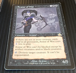 Magic: The Gathering, Avatar of Woe, Prophecy, Rare, Black, Creature, 56/143 - Image 2