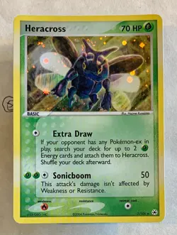 Pokemon Heracross 7/101 Rare Holo Reverse Ex Hidden Legends Eng - Image 1