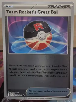 TEAM ROCKET'S GREAT BALL 205/217 ME: ASCENDED HEROES POKEMON REVERSE HOLO NM - Image 1