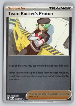 TEAM ROCKET'S PROTON 208/217 ME: ASCENDED HEROES POKEMON REVERSE HOLO NM - Image 1
