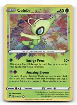 Celebi 009/185 Amazing Rare - Vivid Voltage - Pokemon Card NM/M - Image 1