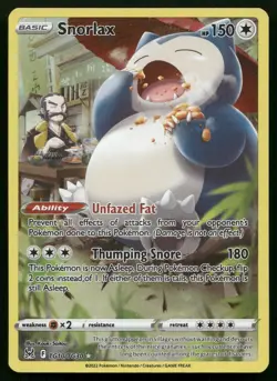 Snorlax TG10/TG30 Lost Origin Trainer Gallery LOR Holo Pokemon NM - Image 1