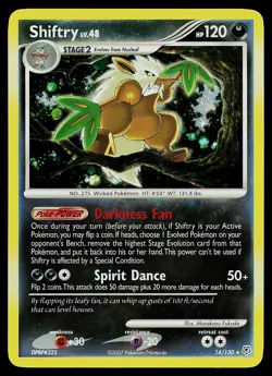 Pokemon Card - Shiftry Diamond and Pearl 14/130 Holo Rare - Image 1