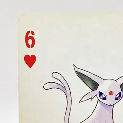 Espeon Pokemon #196 Playing Card Gold Poker Pichu Nintendo Japanese Vintage - Image 2