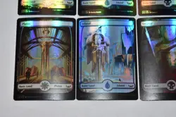 *FOIL* Set 10 Metropolis Full Art Land Streets of New Capenna Magic SNC - Image 4