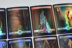 *FOIL* Set 10 Metropolis Full Art Land Streets of New Capenna Magic SNC - Image 5