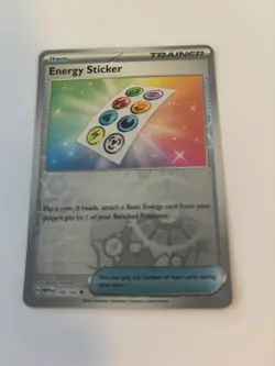 NM Energy Sticker 159/165 Uncommon 151 Pokemon Reverse Holo - Image 1