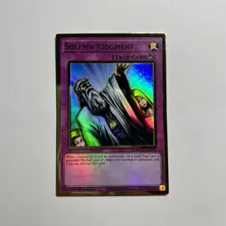 Yugioh Solemn Judgment MAGO-EN051 Gold Rare 1st Ed NM - Image 1