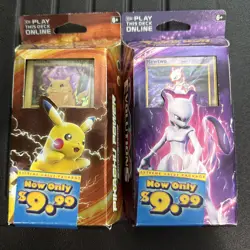 Set of 2 Pokemon XY Evolutions Theme Deck MEWTWO/ PIKACHU -Factory Sealed- - Image 1