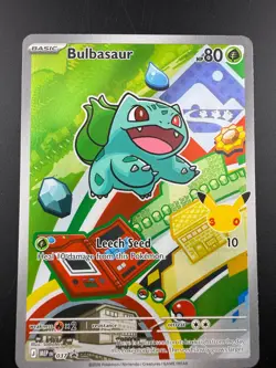Pokemon TCG Bulbasaur 037 First Partner Illustration Black Star Promo NM - Image 1