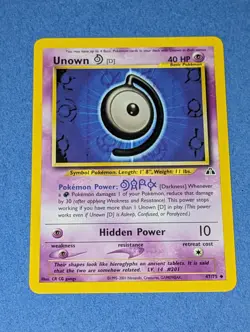 Unown [D] 47/75 Neo Discovery Nm Regular Unlimited Uncommon Pokemon TCG - Image 2