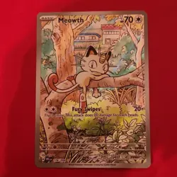 Pokemon Meowth 106/094 2025 Basic Regular HP 70 Fury Swipes 20 - Image 1