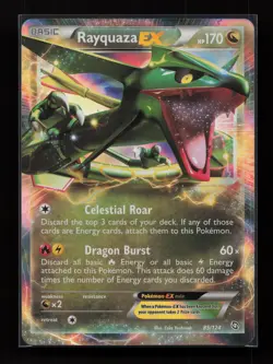 Rayquaza EX 85/124 Holo Rare EX Dragons Exalted Pokemon Near Mint - Image 1