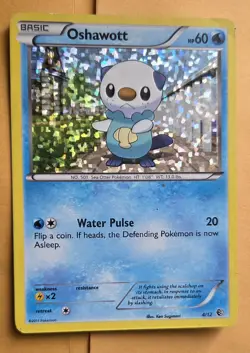 Oshawott 4/12 NM Holo Foil McDonald's Pokemon Promo. Free Tracked Shipping! - Image 1