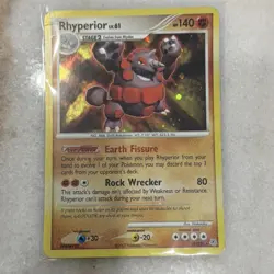 Rhyperior 12/130 Diamond & Pearl Holo Rare Pokemon 2007 The Pokemon Company - Image 1