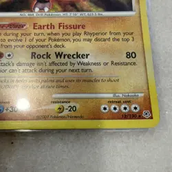 Rhyperior 12/130 Diamond & Pearl Holo Rare Pokemon 2007 The Pokemon Company - Image 4