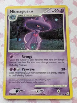 Pokemon TCG Mismagius 10/130 Diamond and Pearl Holo MP - Image 1