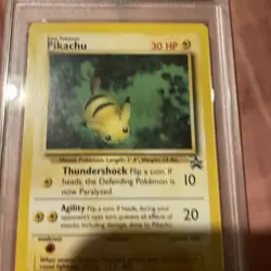 2000 POKEMON PROMO BLACK STAR #27 PIKACHU PSA 9 - Image 4