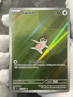 Pokemon TCG Slakoth 212/191 Surging Sparks Holo Illustration Rare NM - Image 3