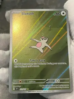 Pokemon TCG Slakoth 212/191 Surging Sparks Holo Illustration Rare NM - Image 4