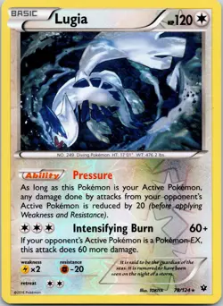LUGIA - 78/124 Fates Collide - POKEMON Reverse Holo NM/M - Image 1