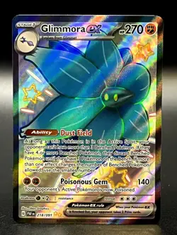 Glimmora ex 218/091 Shiny Ultra Rare SV: Paldean Fates Pokemon TCG - NM - Image 1