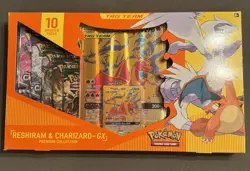 Pokemon TCG Reshiram & Charizard-GX Premium Collection Box Sealed Booster - Image 1