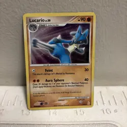 Pokemon Lucario (3/11) Diamond & Pearl Trainer Kit Lucario HP HOLO - Image 1