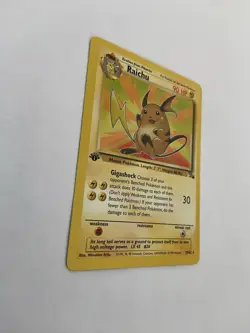 Pokemon Vintage Raichu 29/62 Fossil Non-Holo Rare 1ST EDITION - LightlyPlayed - Image 2