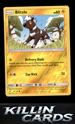 Reverse Holofoil Blitzle 44/181 Pokemon Common SM - Team Up Card NM - Image 1
