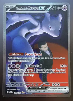 Team Rocket’s Mewtwo Ex 281/217 Special Illustration Rare 2026 Pokemon Card - Image 1