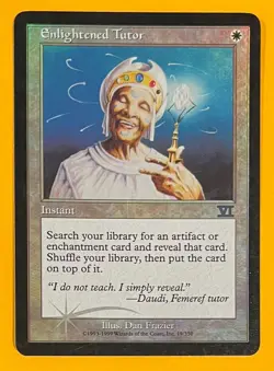 MTG ENLIGHTENED TUTOR (Foil) Arena Promo (OldManMTG 013-093) - Image 1